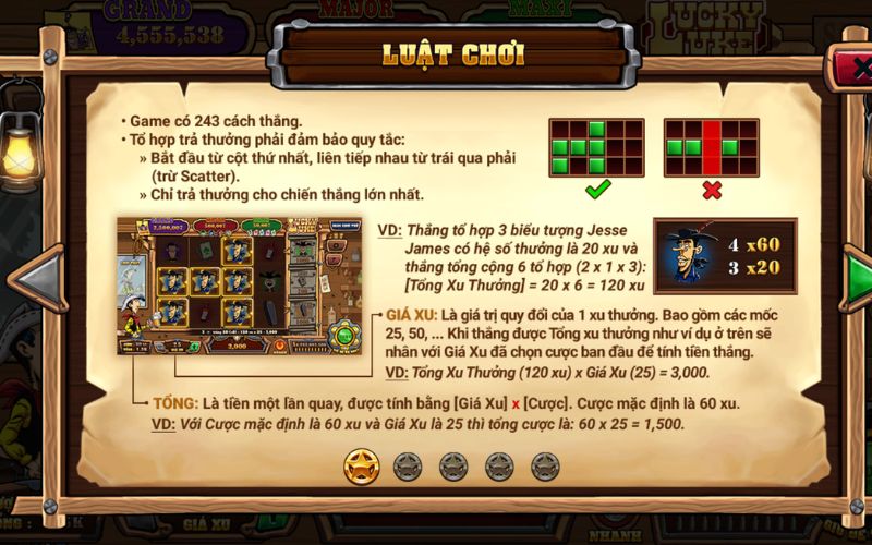 Lucky Luke slot đổi thưởng